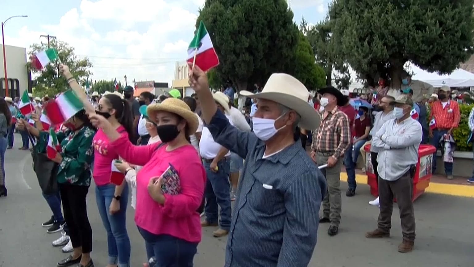 Agricultores en la localidad de Delicias, Chihuahua, México