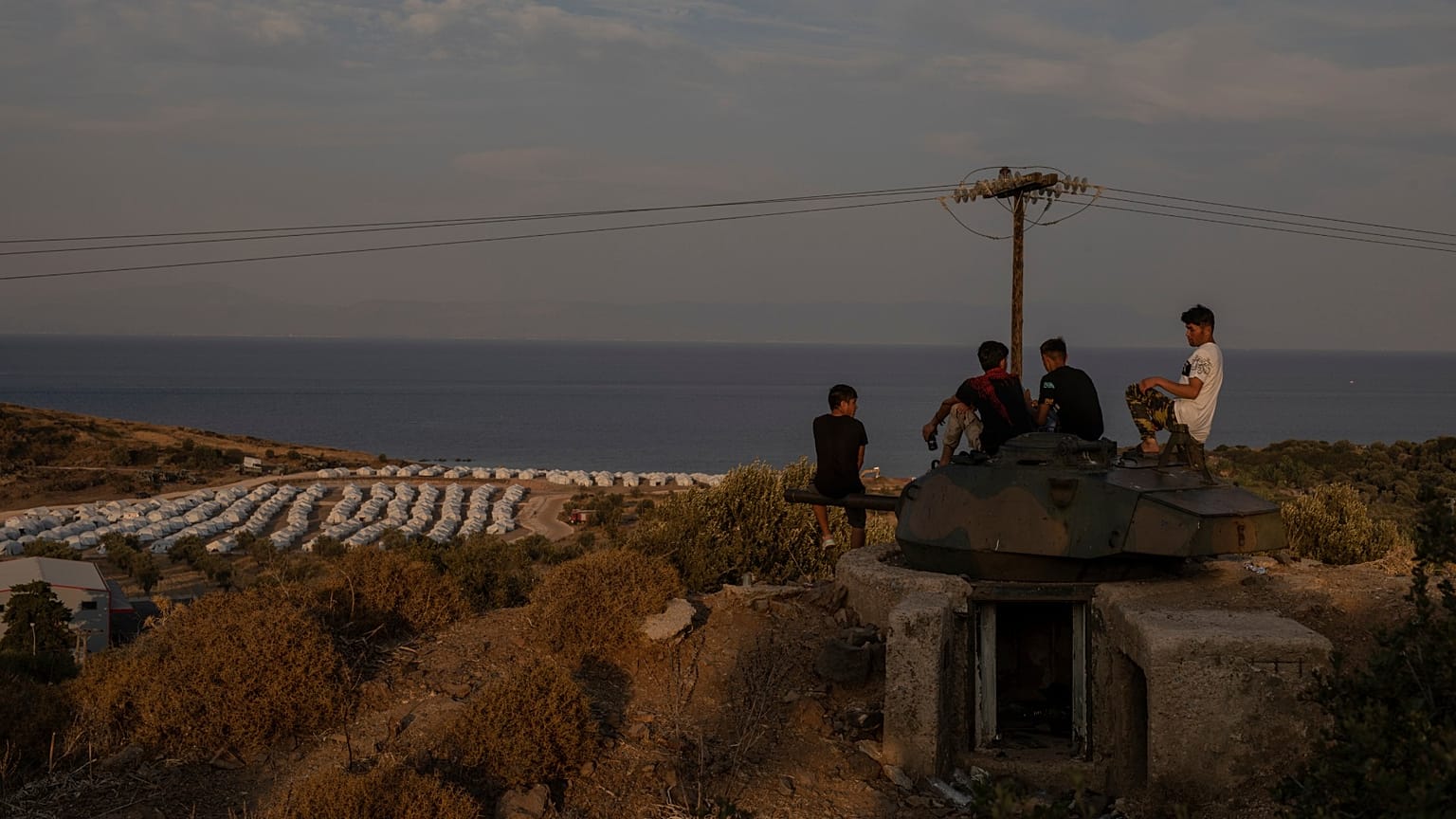 Moria kampı Yunanistan