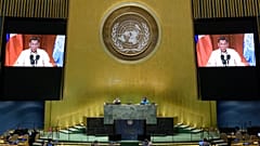 دوتيرتي أثناء إلقاء كلمته