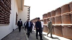 Turkey's Defense Minister visits a military base in Tripoli