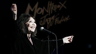 French singer Juliette Greco performs during the 46th Montreux Jazz Festival in Montreux, Switzerland in July 2012.