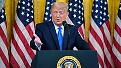 President Donald Trump speaks during an event in the East Room of the White House, Wednesday, September 23, 2020.
