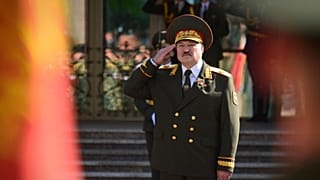 Alexandre Loukachenko lors de sa cérémonie d'inauguration au Palais de l'Indépendance à Minsk, au Bélarus, mercredi 23 septembre 2020