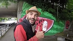 Italian street artist,  CIBO