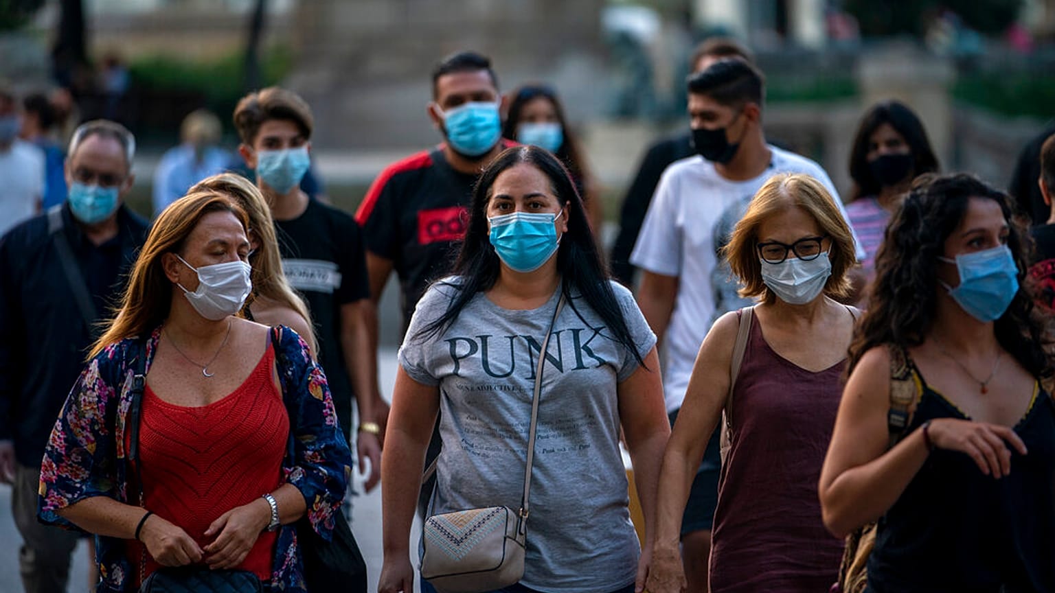 Una calle de Barcelona esta semana 