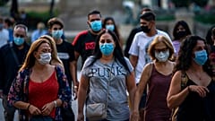 Una calle de Barcelona esta semana 