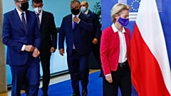 Встреча глав Польши, Венгрии и Чехии с главой Еврокомиссии.