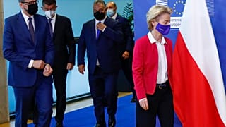 Встреча глав Польши, Венгрии и Чехии с главой Еврокомиссии.