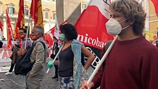 Streikende Lehrer in Rom