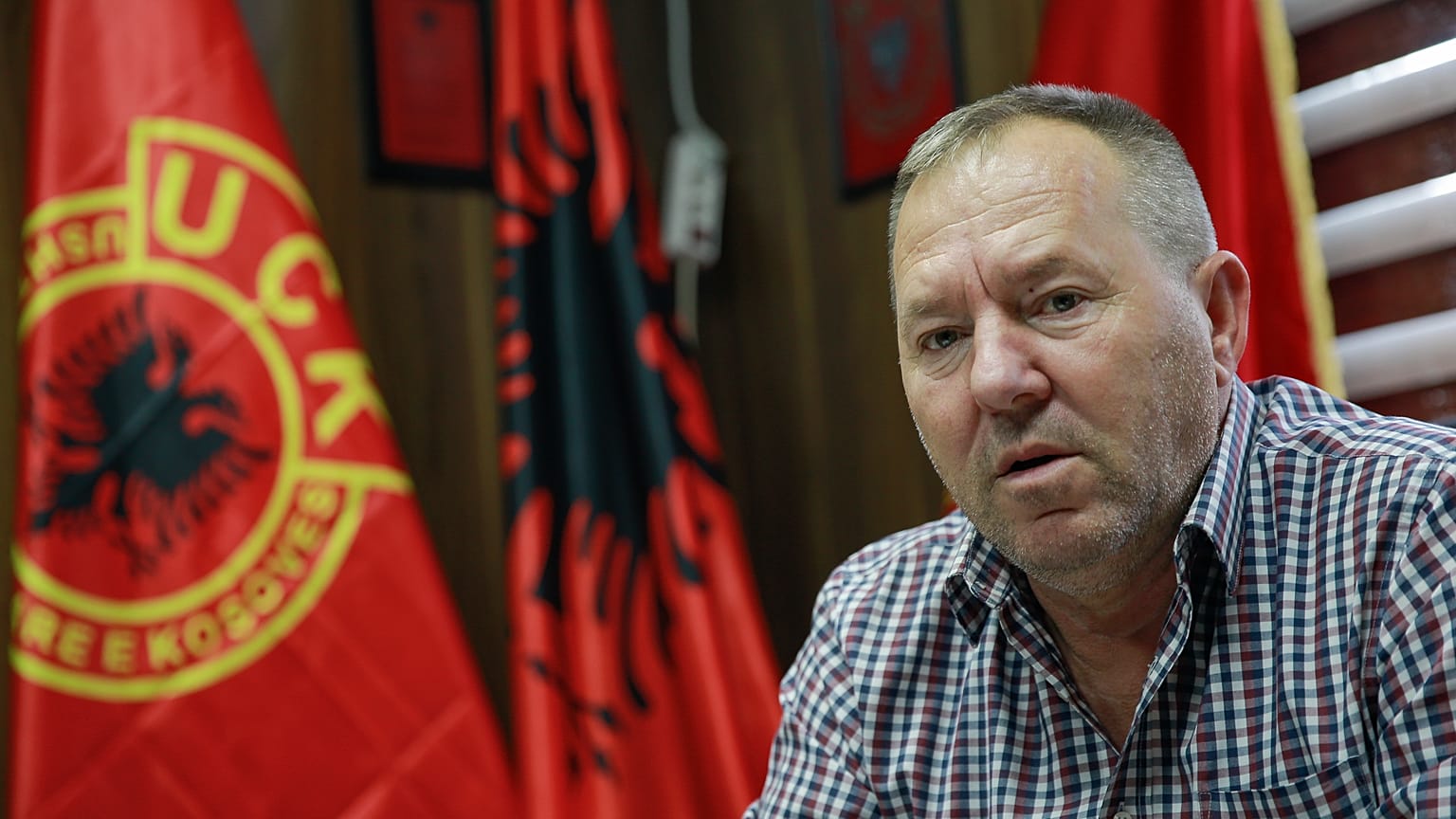 Hysni Gucati, head of the War Veterans Organization of the Kosovo Liberation Army, Sept. 24, 2020. 