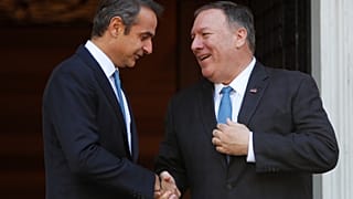Kyriakos Mitsotakis Mike Pompeo