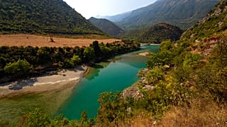 The Vjosa River is Europe's last free-flowing river.