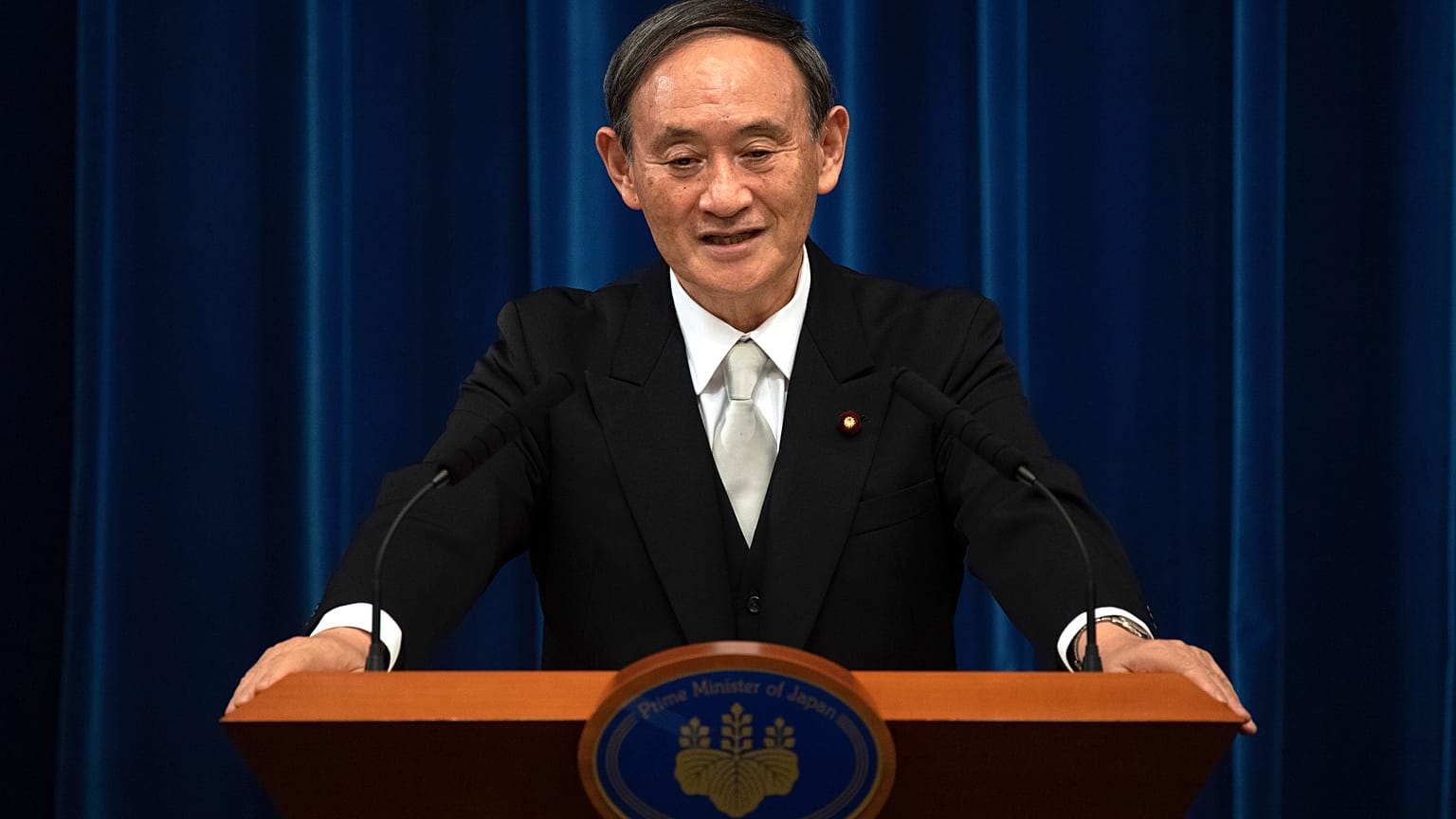 Japan's new Prime Minister Yoshihide Suga