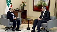 رئيس الوزراء اللبناني الملف مصطفى أديب ورئيس الجمهورية ميشال عون