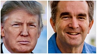 Donald Trump amerikai elnök és Ralph Northam virginiai kormányzó