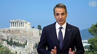 Yunanistan Başbakanı Kyriakos Mitsotakis BM Genel Kurulu'na video konferans ile katıldı