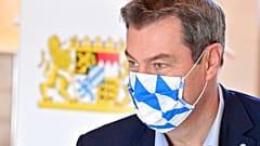 Markus Söder mit Maske