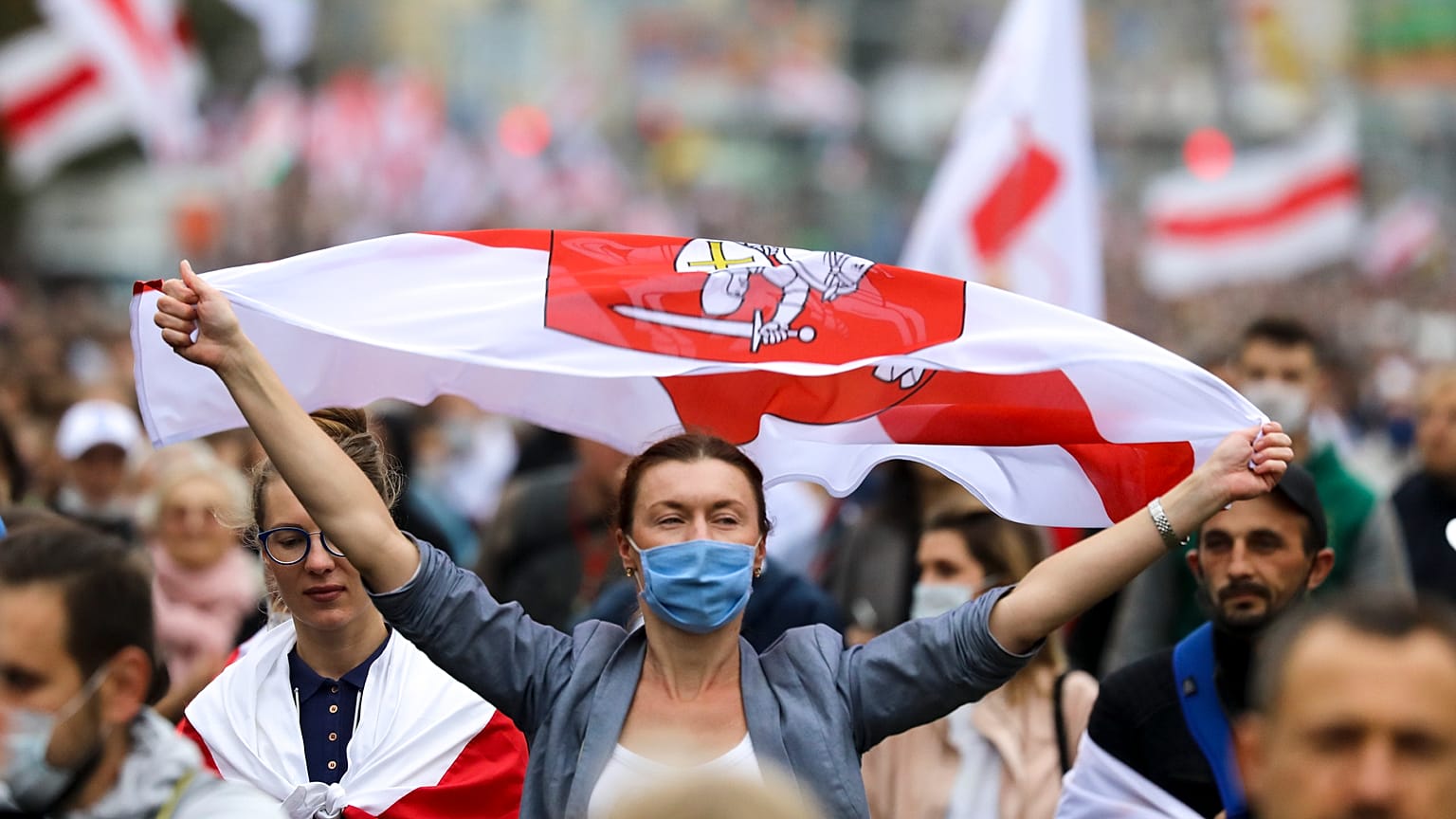 Nouvelle manifestation au Bélarus contre Alexandre Loukachenko, le dimanche 27 septembre 2020