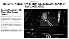 La prima pagine del New York Times. 