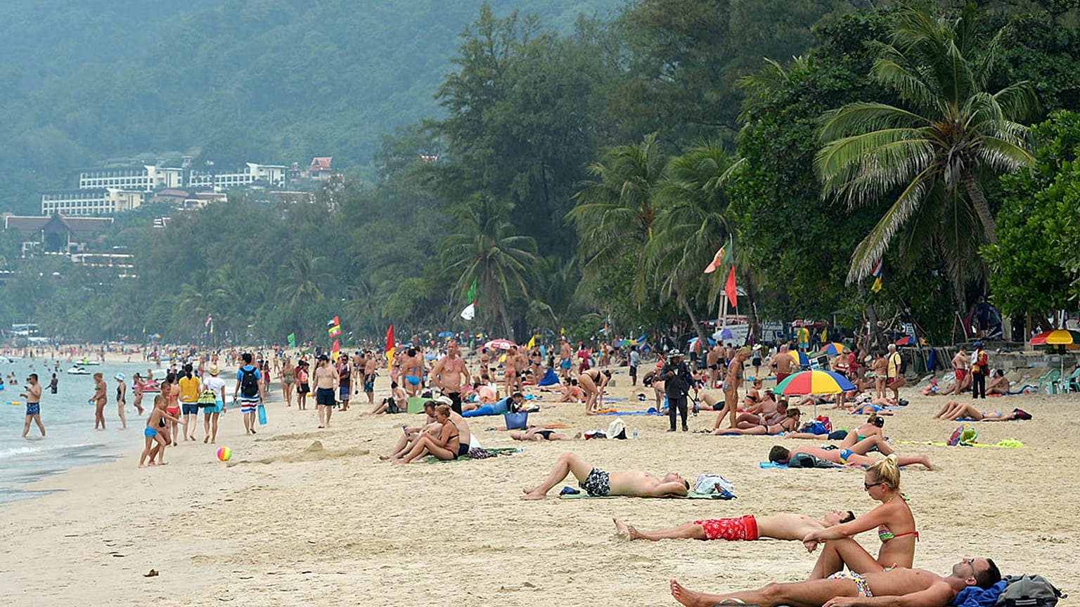 Tayland'da bir plaj