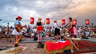 Celebraciones del Día Nacional suizo en Ginebra el 1 de agosto.