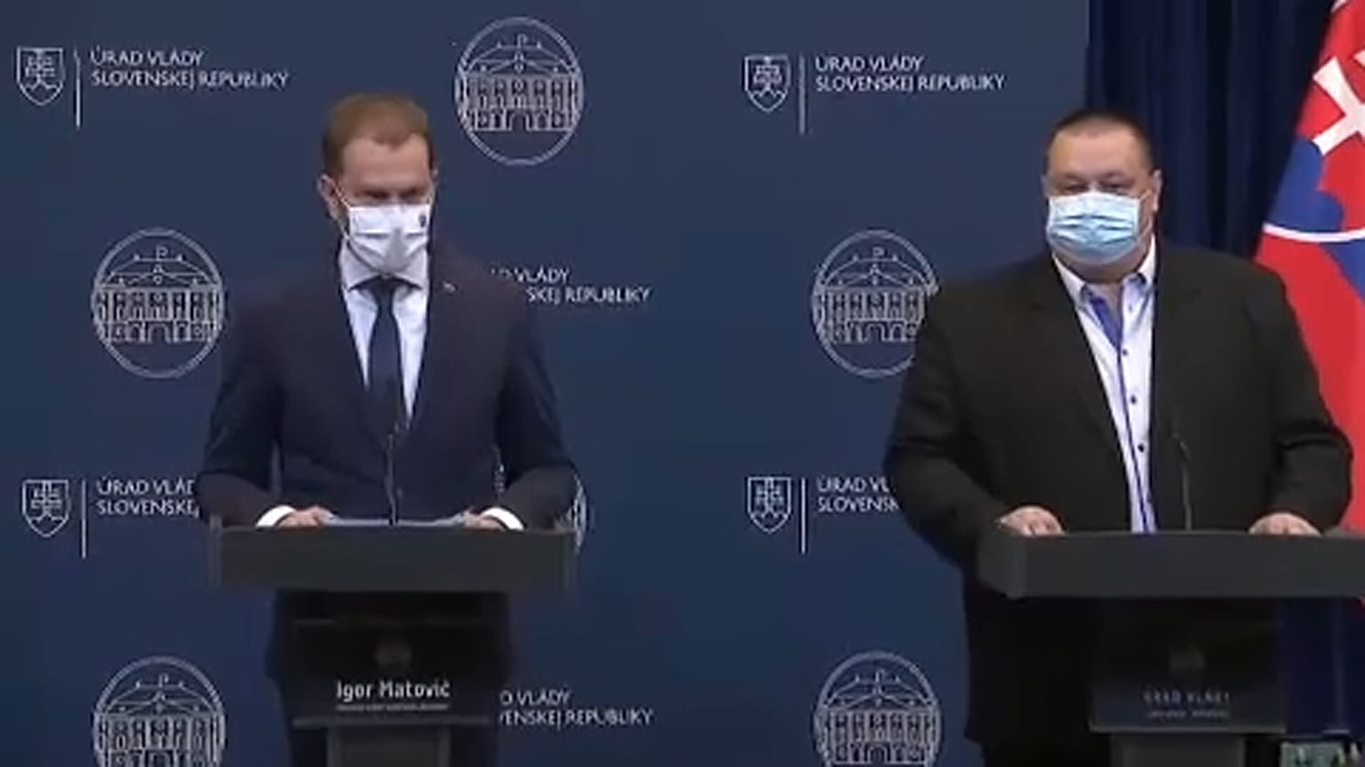 Igor Matovic sajtótájékoztatót tart