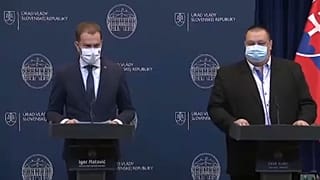 Igor Matovic sajtótájékoztatót tart