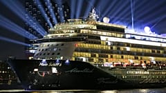 Cruise ship Mein Schiff 6 in Hamburg before its official launch in 2017.