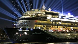 Cruise ship Mein Schiff 6 in Hamburg before its official launch in 2017.