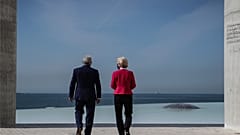 António Costa e Ursula Von der Leyen na Fundação Champalimaud, em Lisboa