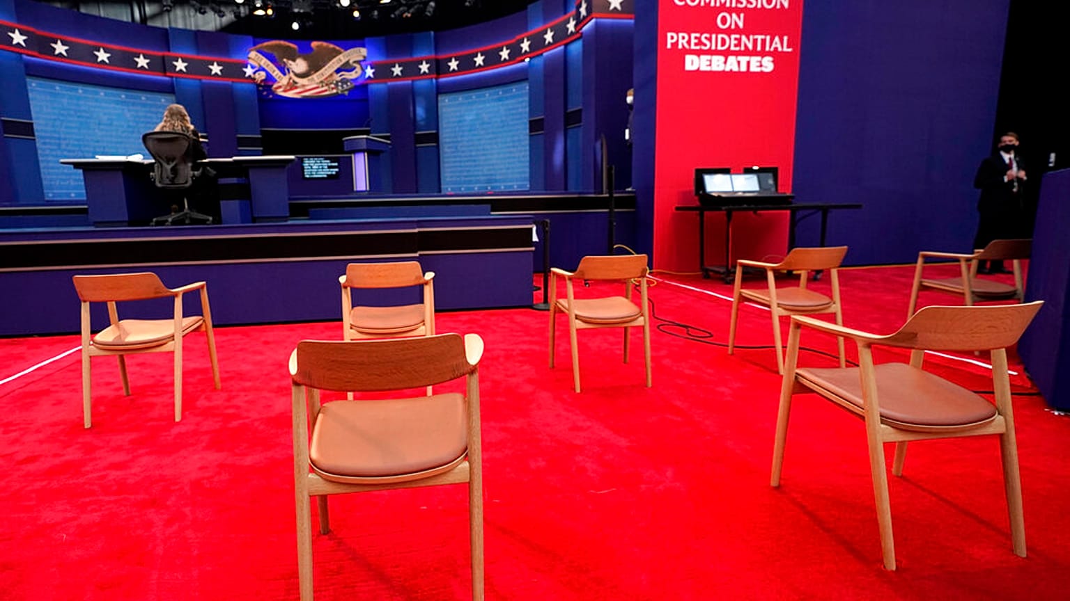 Tuesday's debate takes place in Cleveland, Ohio