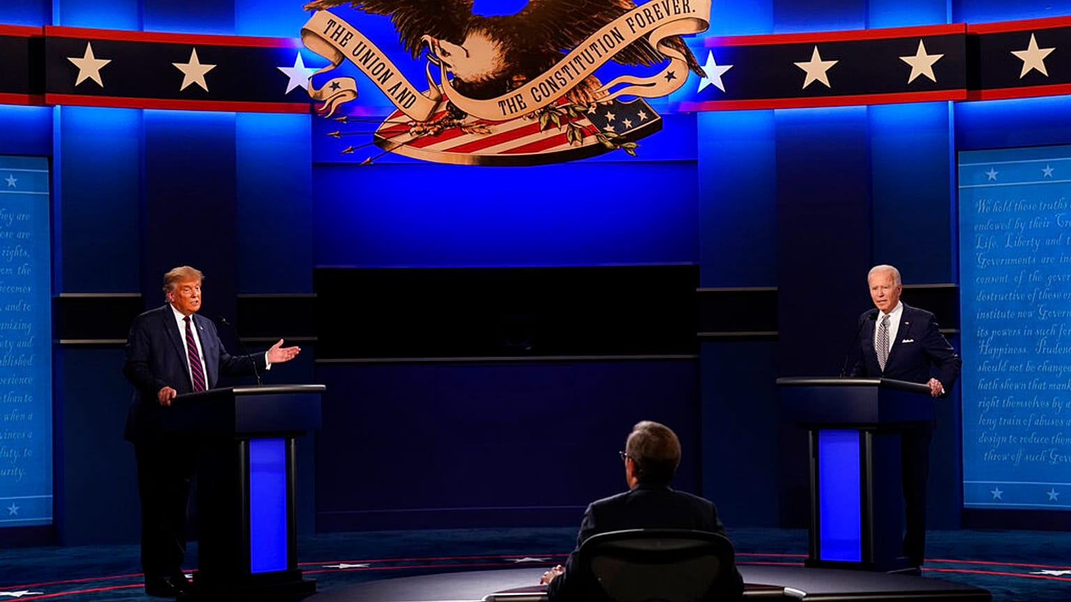 "Halten Sie die Klappe, Mann": Hartes Duell zwischen Trump und Biden