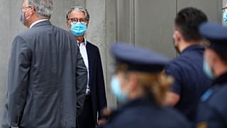 Stadler beim Prozessauftakt in München
