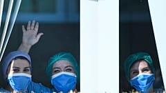 ممرضات في المستشفى الجامعي في جيتي، بلجيكا