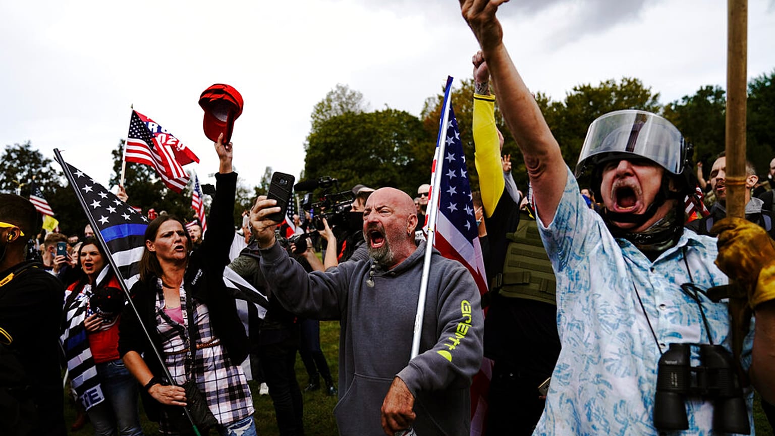 Protest der "Proud Boys" in Portland