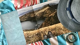 A travel photo book with holiday prints designed and ordered online