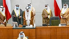 شیخ نواف آل احمد آل صباح، امیر جدید کویت هنگام ادای سوگند