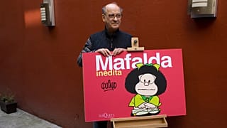 Le dessinateur argentin Quino, Joaquin Salvador Lavado de son vrai nom, père de Mafalda, le 26 novembre 2008