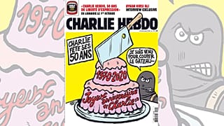 La Une du numéro du 1er octobre 2020 de Charlie Hebdo qui célèbre ses 50 ans
