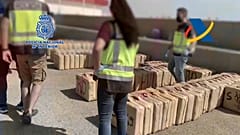 Droga interceptada en la operación