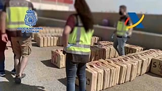 Droga interceptada en la operación