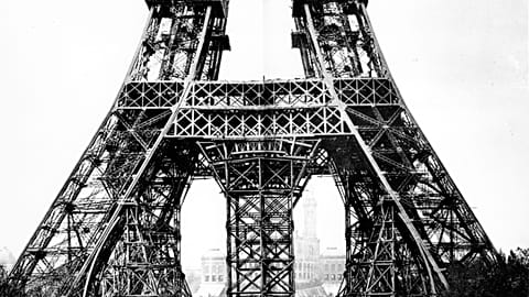 The Eiffel Tower in 1887. Paris, France