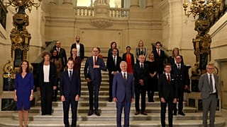 Az új belga kormány tagjai