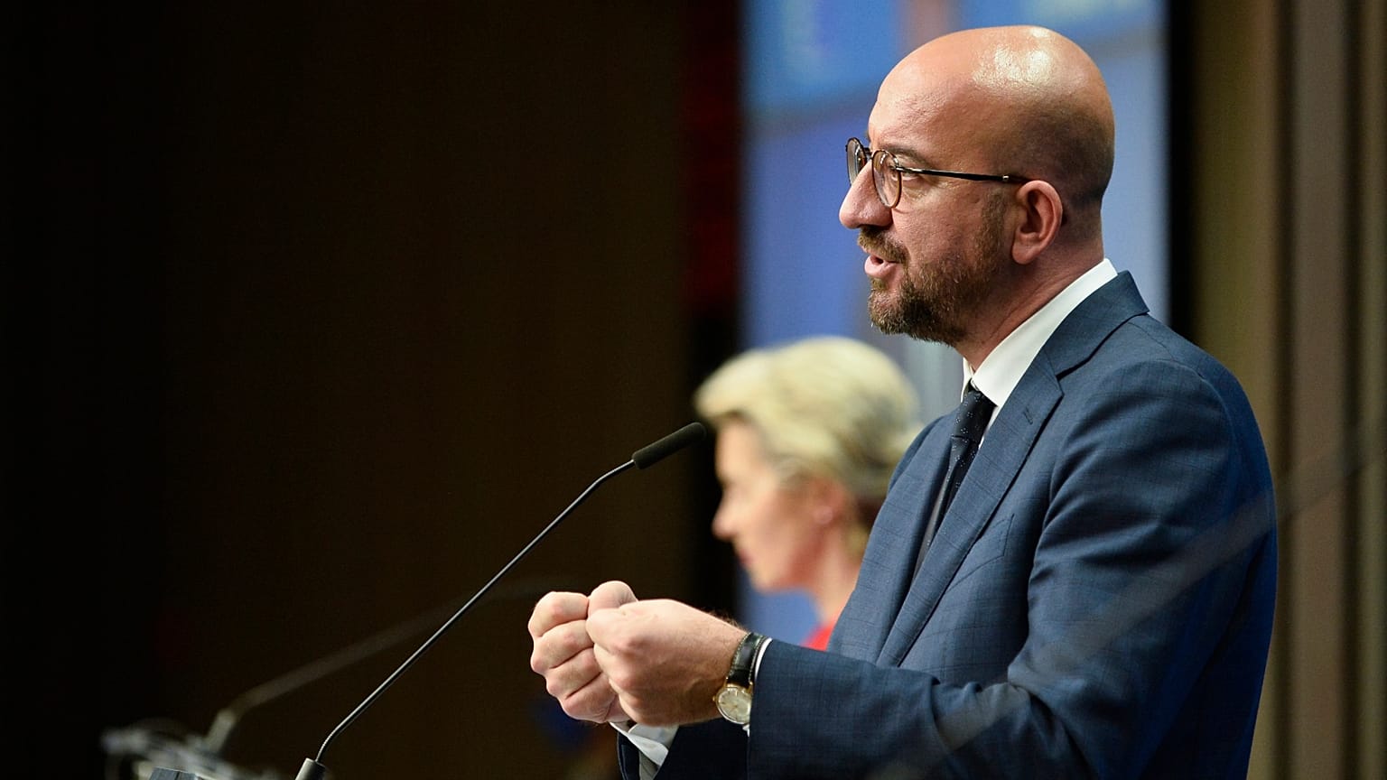 AB Komisyonu Başkanı Von der Leyen, AB Konseyi Başkanı Charles Michel