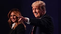 US President Donald Trump and first lady Melania Trump