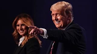 US President Donald Trump and first lady Melania Trump