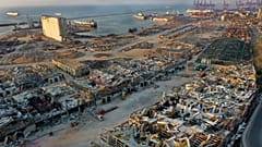 مرفأ بيروت بعد الانفجار