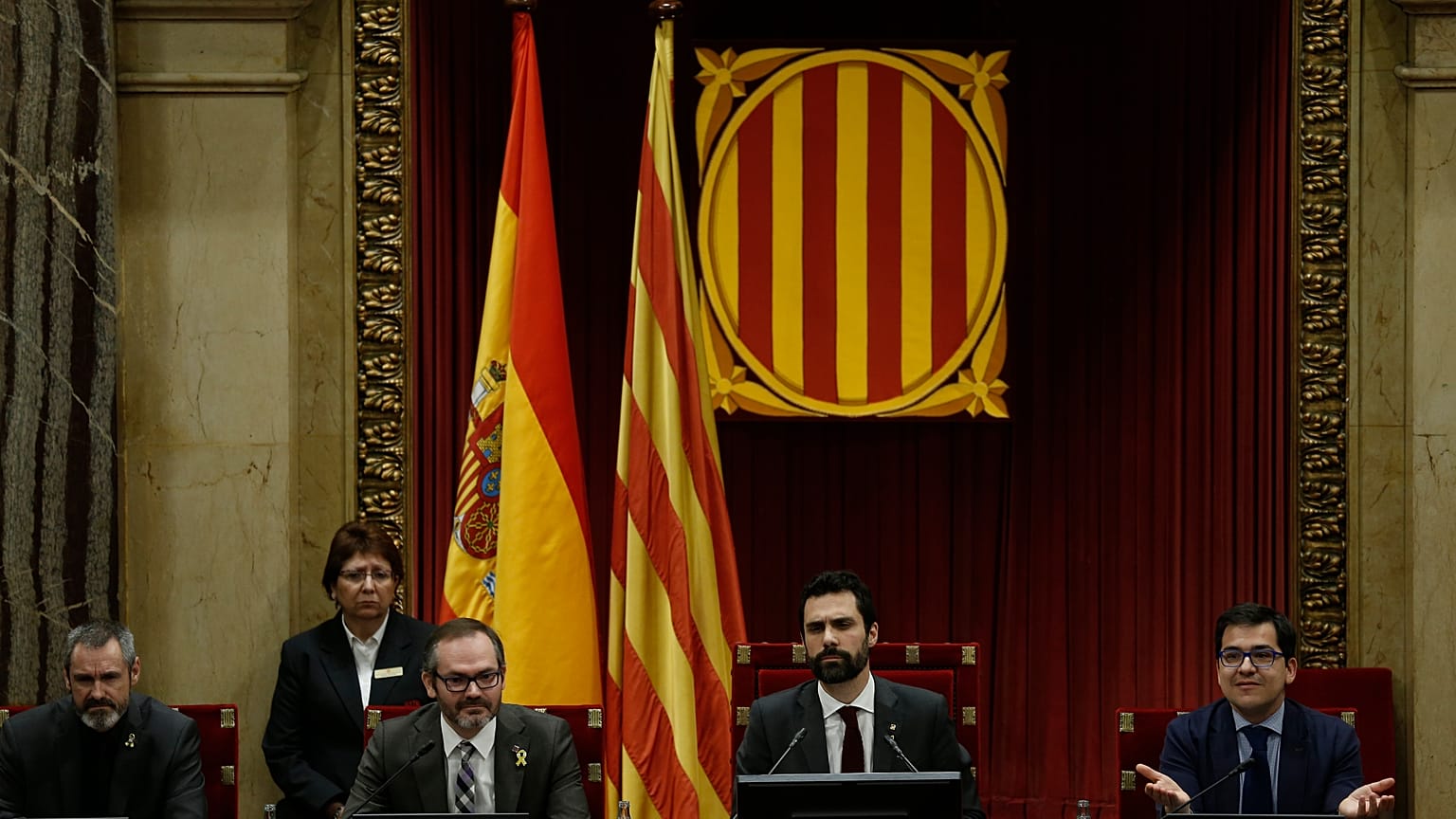 El presidente del Parlament de Cataluña, Roger Torrent