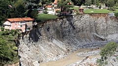 Der Fluss Vésubie war über die Ufer getreten