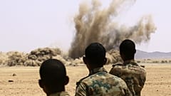 Sudan'da toplana silahların imhası 
